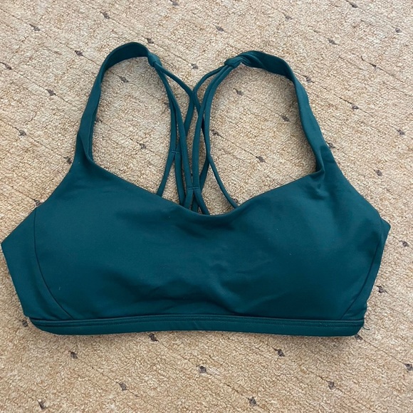Lululemon free to be zen bra - deep green size 4 - Picture 6 of 7